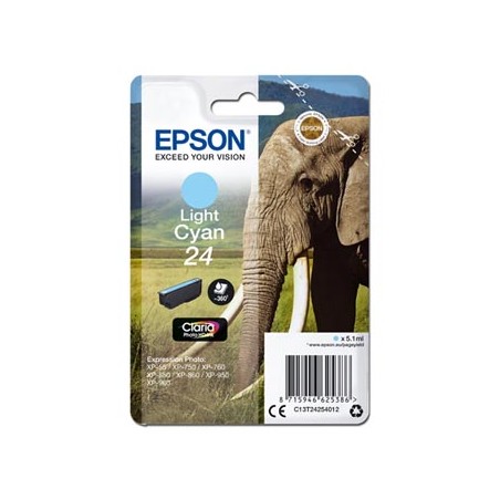 Epson oryginalny ink / tusz C13T24254012, T2425, light cyan, 5,1ml