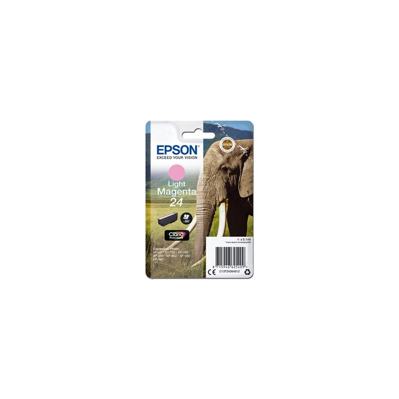Epson oryginalny ink / tusz C13T24264012, T2426, light magenta, 5,1ml