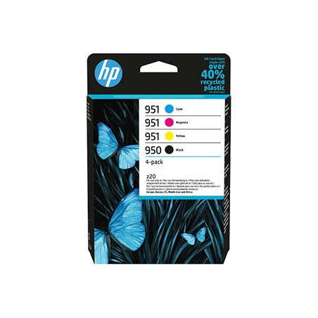 HP oryginalny ink / tusz 6ZC65AE#301, HP 950/951, CMYK, blister, 4-pack