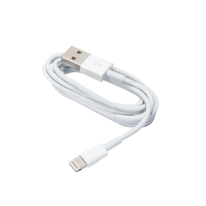 Kabel USB - Lightning 1,0 m 1A biały woreczek