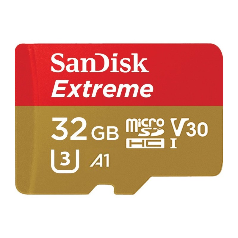 SanDisk karta pamięci EXTREME microSDHC (32GB | class 10 | 100/60 MB/s | UHS-I) + adapter