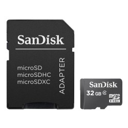 SanDisk karta pamięci 32GB microSDHC kl.4 z adapterem