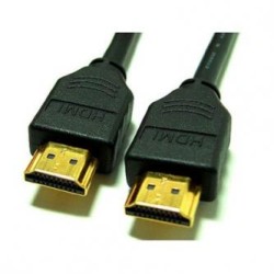 Video Kabel HDMI M - HDMI M, HDMI 1.4 - High Speed with Ethernet, 1m, pozłacane złącza, czarna