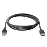 Logo Przedłużacz USB (2.0), USB A M - USB A F, 1.8m, czarna