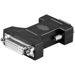 Video redukcja, VGA (D-Sub) (M) - DVI (24+5) F, czarna