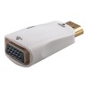 Video adapter, HDMI M - VGA (D-Sub) (F), biały