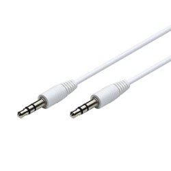 Video adapter, HDMI M - VGA (D-Sub) (F), biały