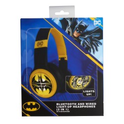 Batman słuchawki nauszne bluetooth Light-Up Batman Logo