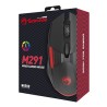Marvo M291 Mysz przewodowa, czarna, 6400DPI