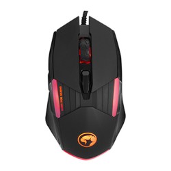 Marvo CM430 US zestaw klawiatura przewodowa (USB) US, czarna mysz dla gracza, podkładka, klawiatura, do gry, membranowa rodzaj p