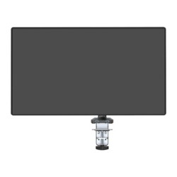 ULTRADESK BRANCH Single Regulowany uchwyt na monitor, czarny, 10KG, mocowanie na zacisk, 17"-32", 75x75/100x100