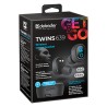 Defender Twins 639 słuchawki z mikrofonem, bezprzewodowa, czarna, douszne, BT 5.0, TWS, etui z ładowarką i powerbankiem typ blue