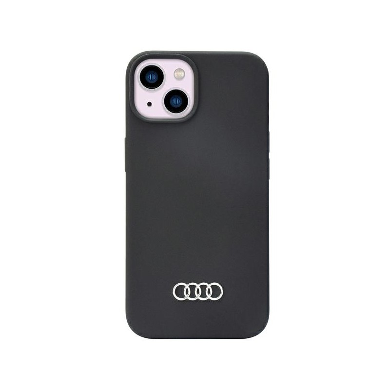 Audi nakładka do iPhone 14 6,1&quot AU-LSRIP14-Q3/D1-BK czarna hard case Silicone